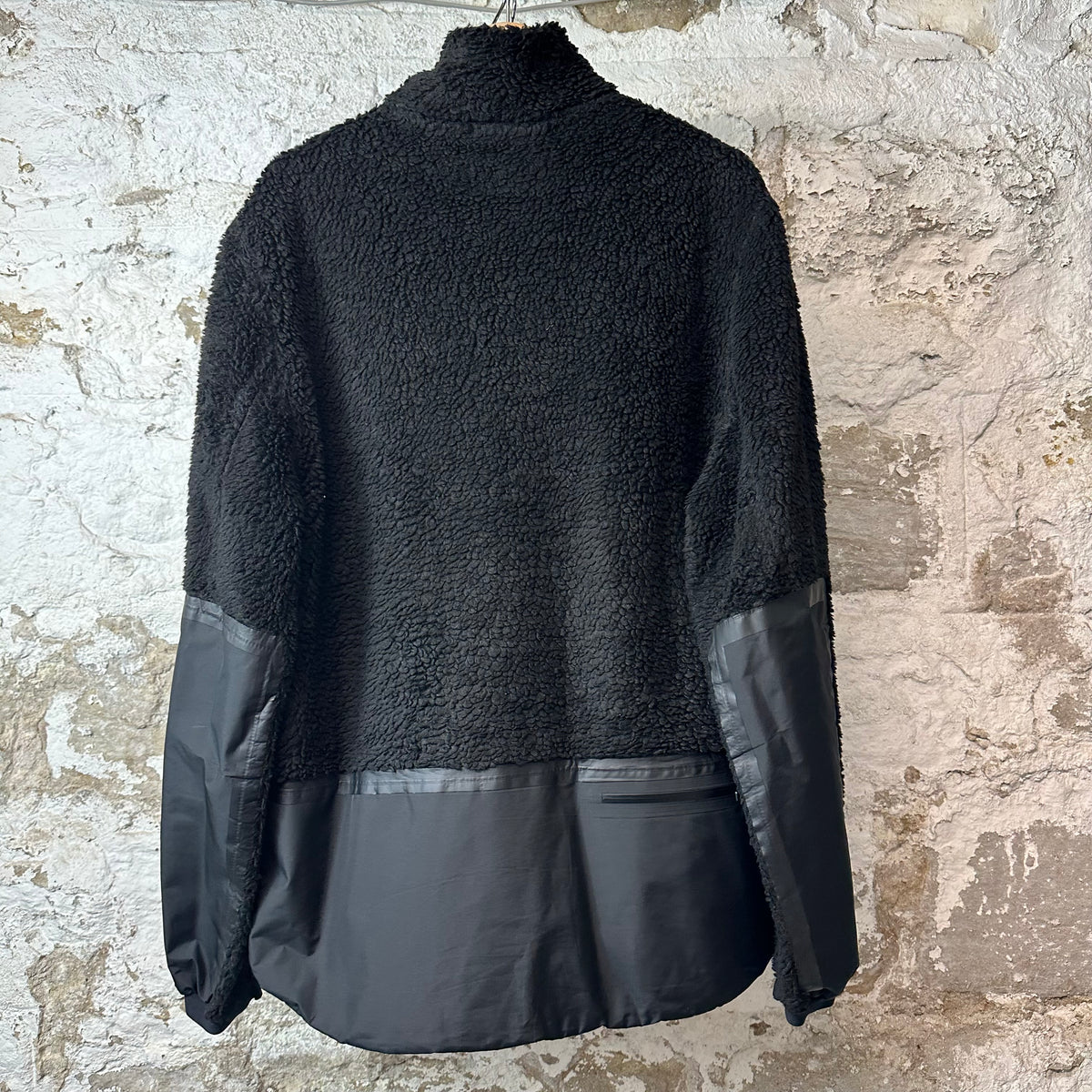 Prada Recycled Technical Black Fleece Jacket Sz XXL
