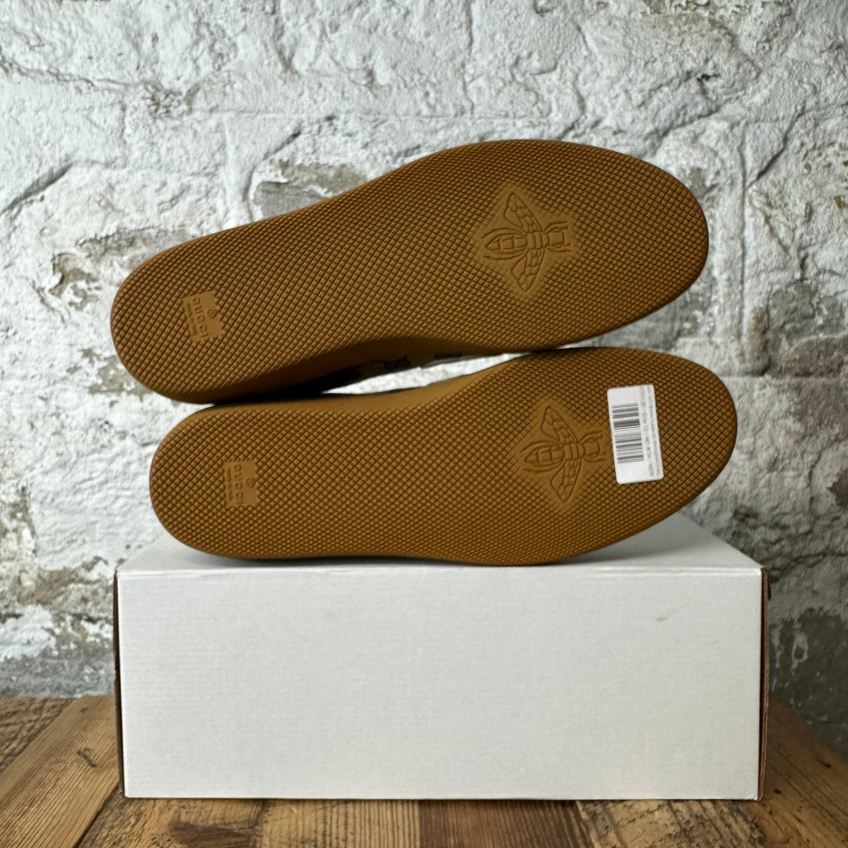 Gucci G75 Brown Suede GG Monogram Sneaker Sz 12 DS