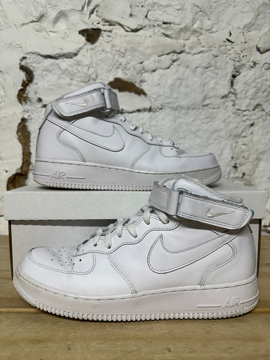 Nike Air Force 1 Mid Triple White Sz 8.5