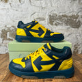 Off-White Out Of Office Yellow Navy Sneaker Sz 10 (43)