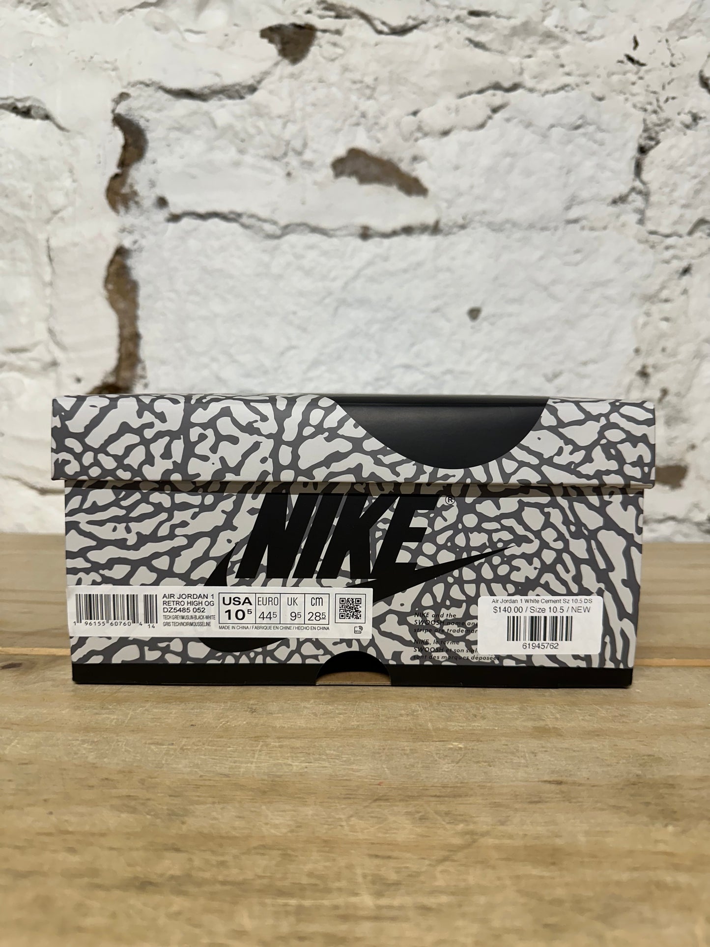 Air Jordan 1 White Cement Sz 10.5 DS