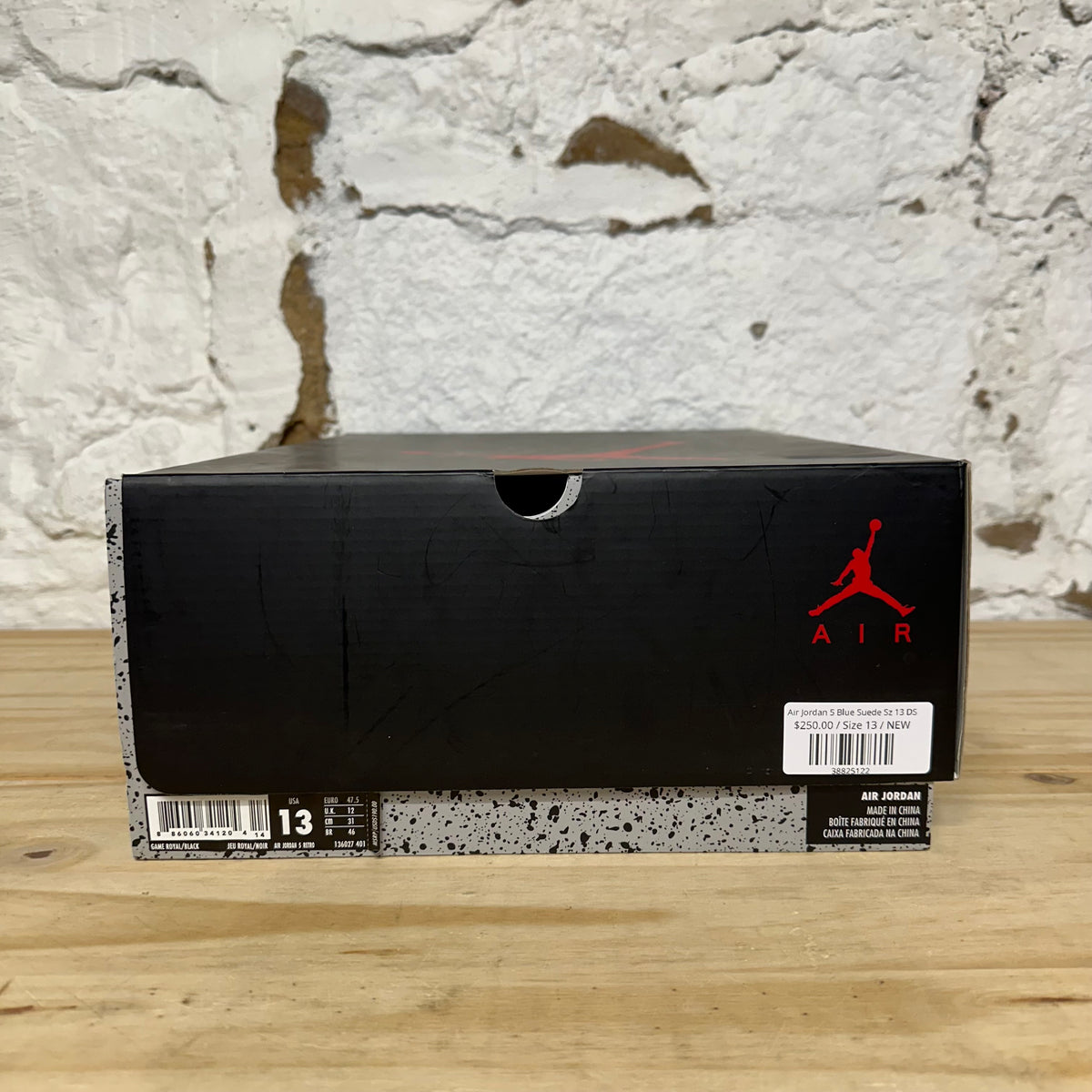 Air Jordan 5 Blue Suede Sz 13 DS