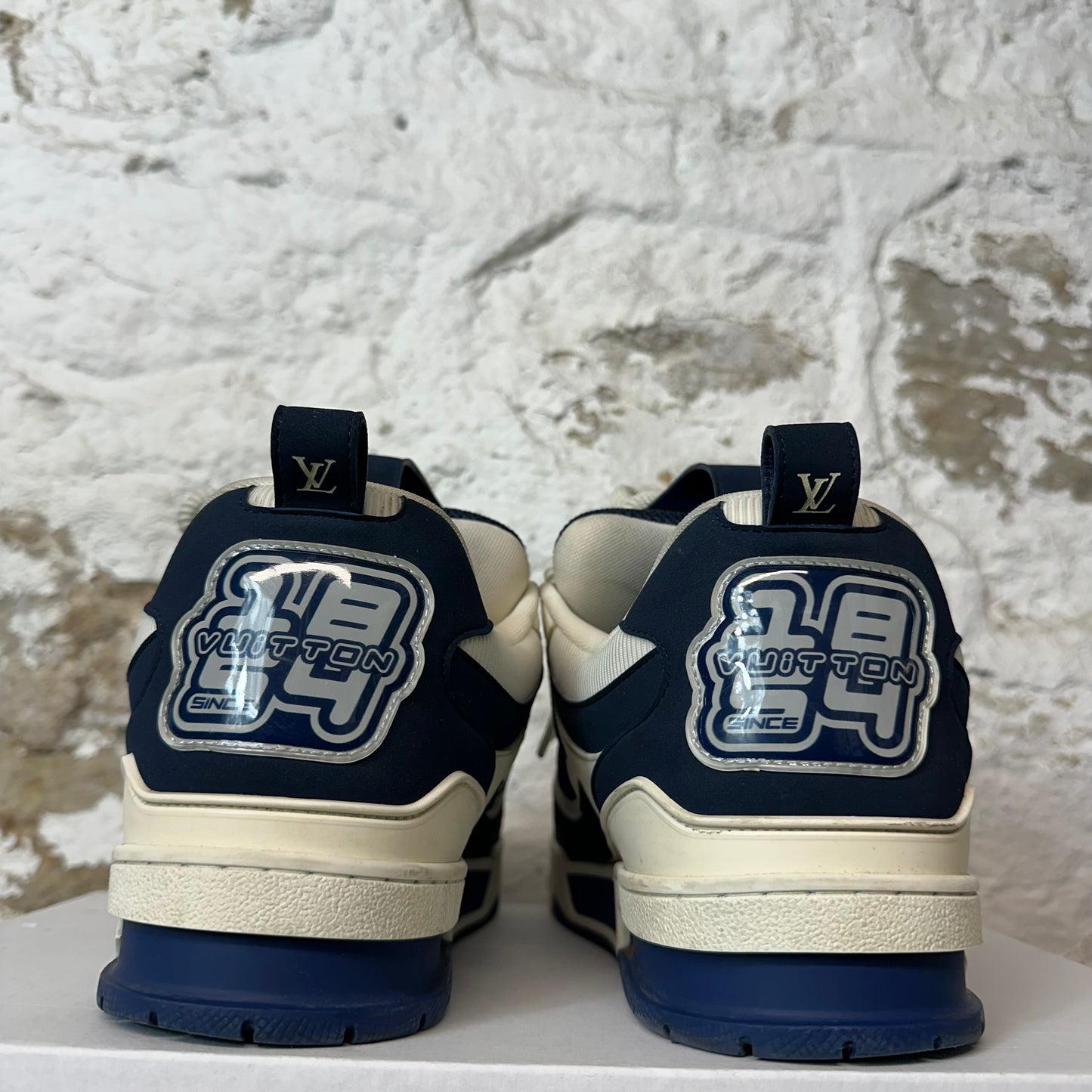 Louis Vuitton Navy White Skate Sneaker Sz 10.5 (9LV)