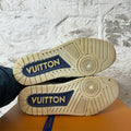 Louis Vuitton Denim Damier White Trainer Sz 7.5 (6LV)