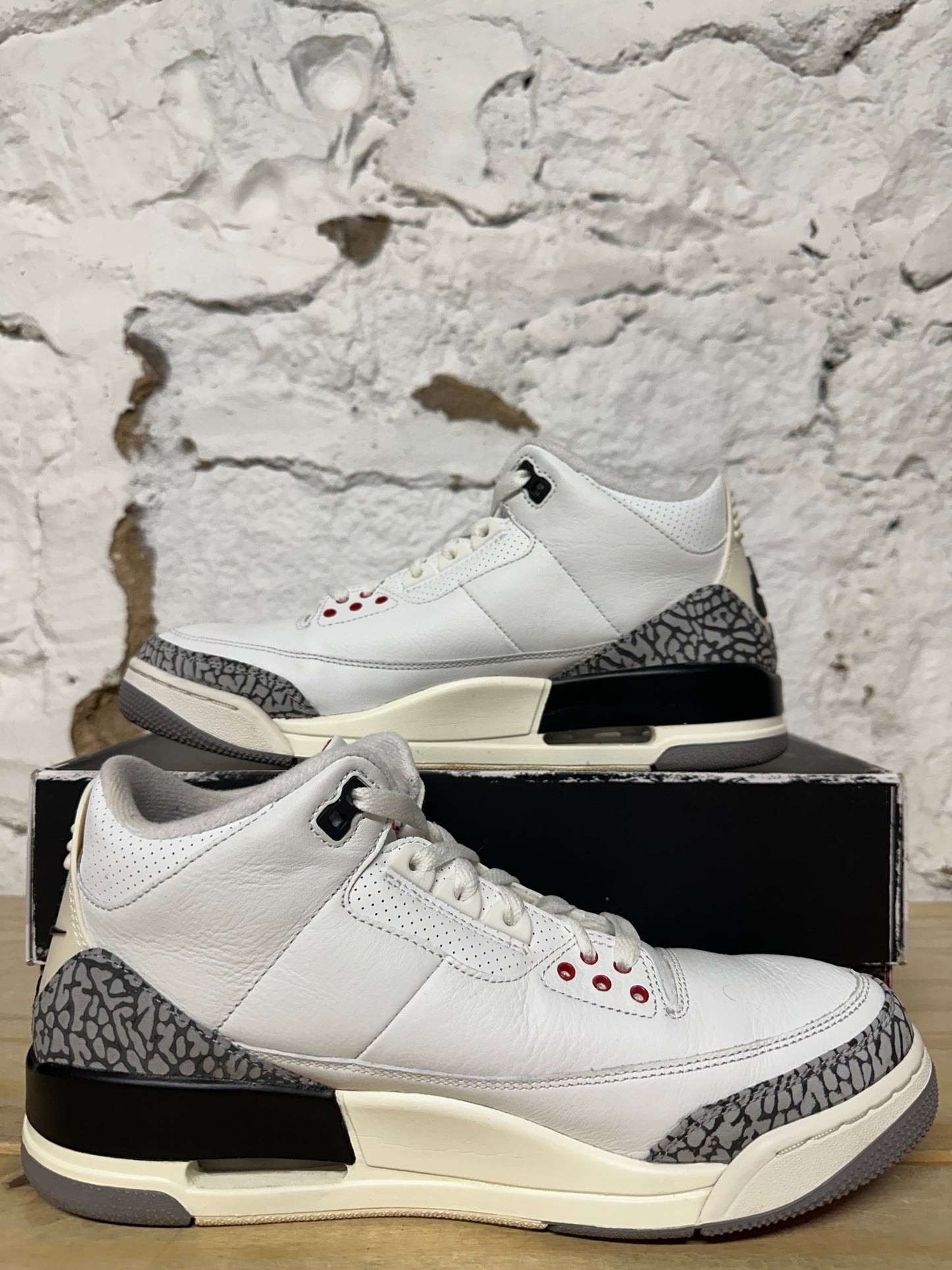 Air Jordan 3 White Cement Reimagined Sz 9.5