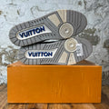 Louis Vuitton Blue White Rhinestone Trainer Sneaker Sz 10.5 (9LV)