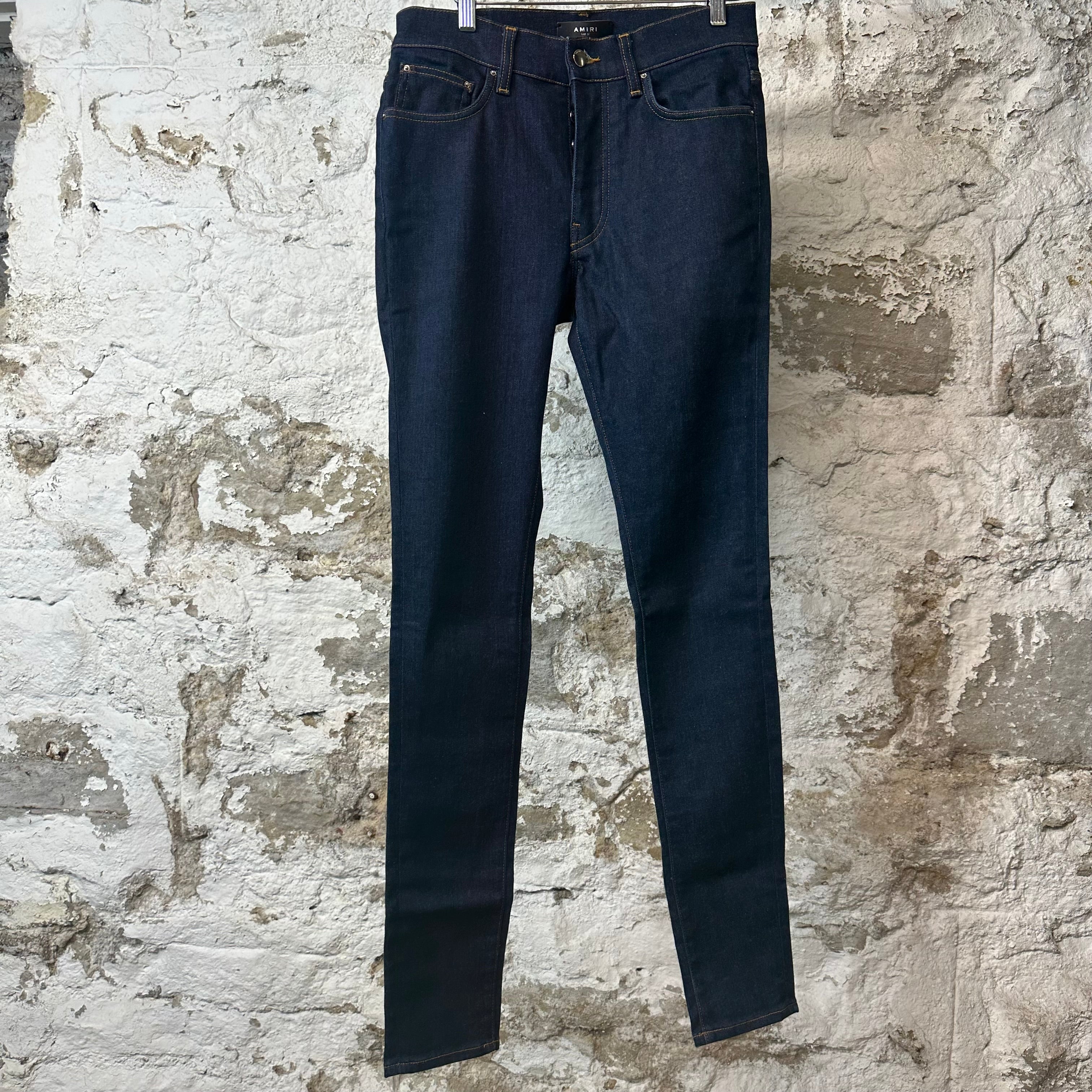 Amiri Plain Dark Blue Denim Jeans Sz 31