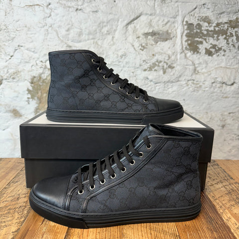 Gucci Black Monogram High Sneaker Sz 9