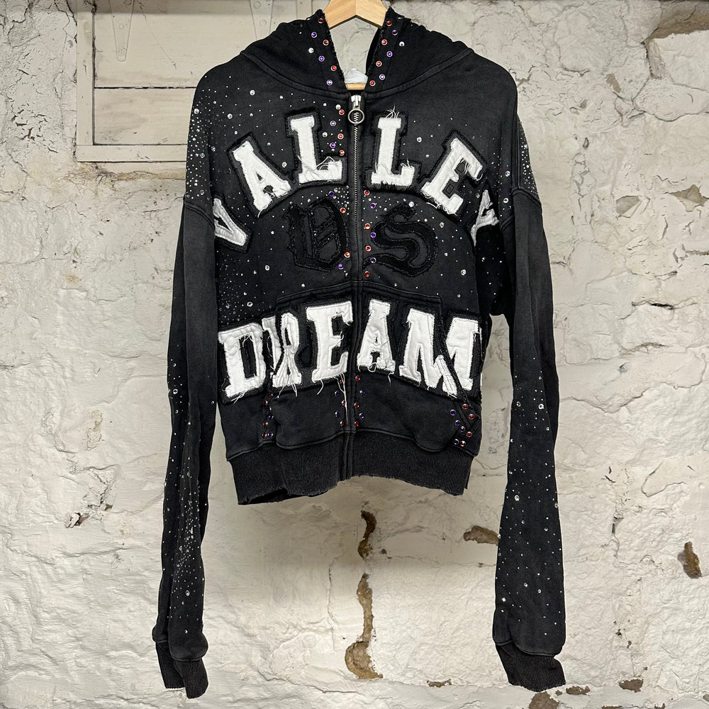 Vale Dreams Bedazzled Hoodie Sz S