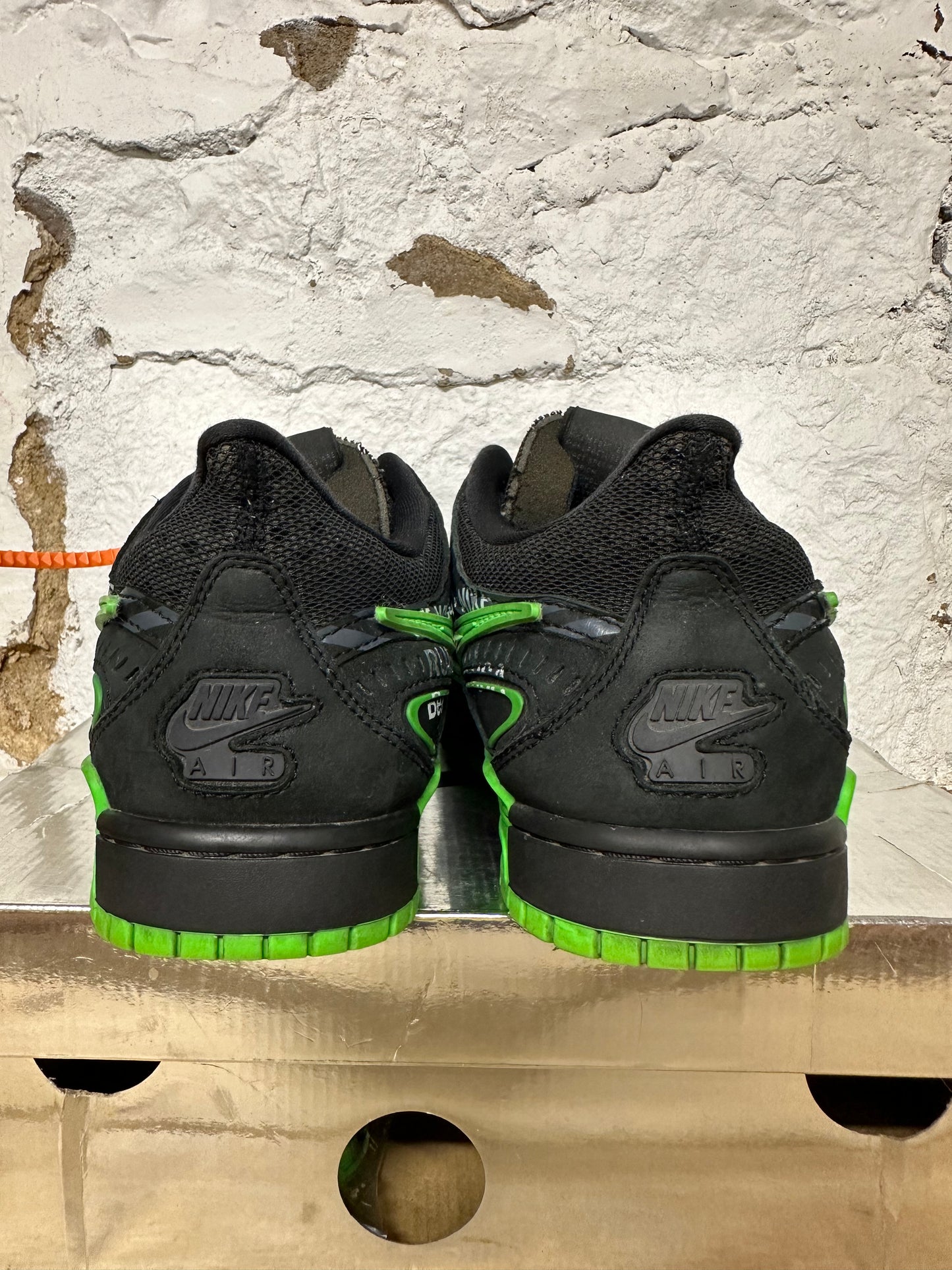 Off White Rubber Dunk Green Strike Sz 9