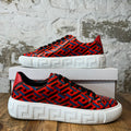 Versace La Greca Red White Sneaker Sz 10 (43)