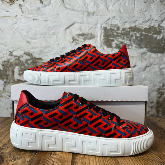 Versace La Greca Red White Sneaker Sz 10 (43)