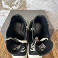 Rick Owens High Black Leather Milk Sneaker Sz 10 (43)