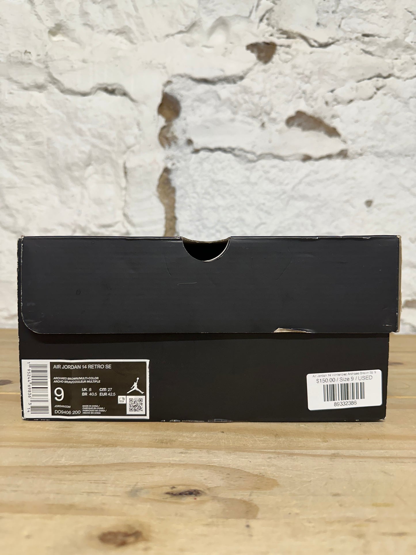 Air Jordan 14 Winterized Archaeo Brown Sz 9