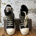 Rick Owens High Black Leather Milk Sneaker Sz 7 (40)
