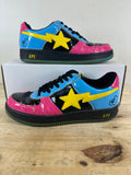 A Bathing Ape Bape Sta Low Black Yellow Sz 10