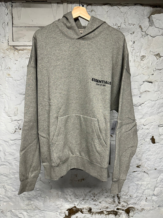 Fear of God Essentials Dark Oatmeal Hoodie Sz L DS