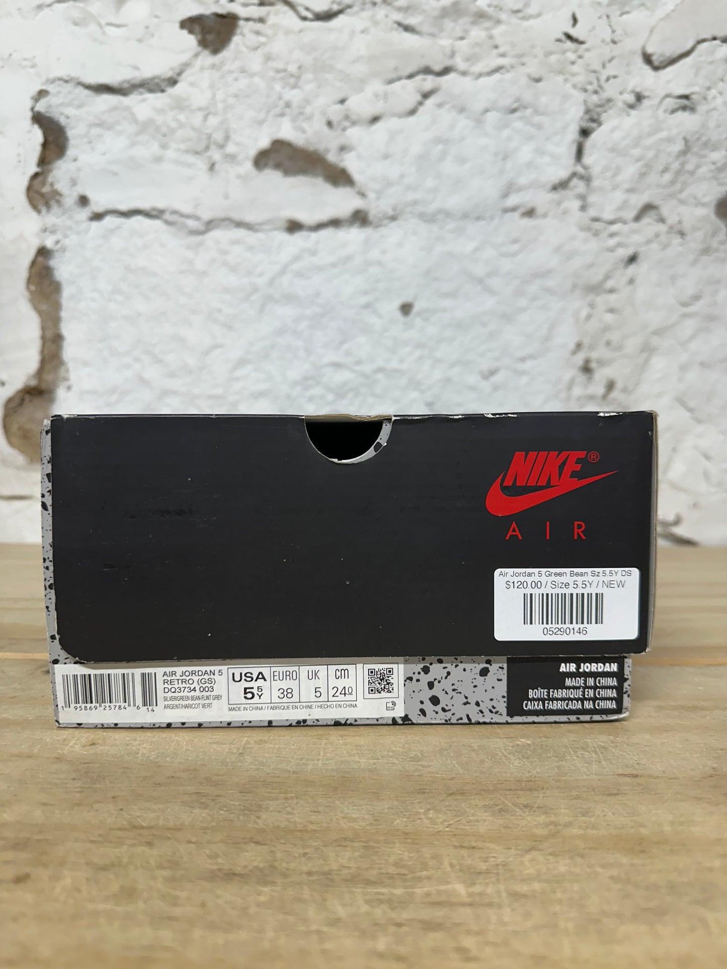 Air Jordan 5 Green Bean Sz 5.5Y DS