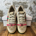 Gucci Screener Beige Dark Brown Sneaker Sz 6.5 (39)