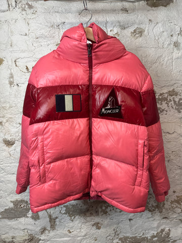 Moncler Gary Pink Red Jacket Sz 3 (M)