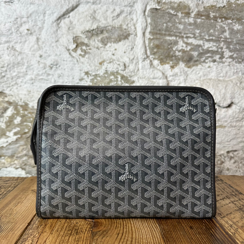 Goyard Jouvence Grey Monogram Toiletry Bag