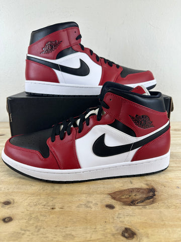 Air Jordan 1 Mid Chicago Toe Sz 14