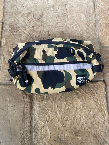 Bape Green Camo Waist Bag