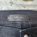 Amiri Green Star Chemist Black Denim Jeans Sz 28