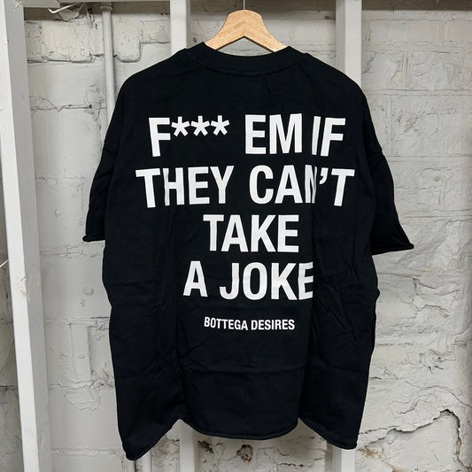 Bottega Desires F Em Black T-Shirt Sz XL