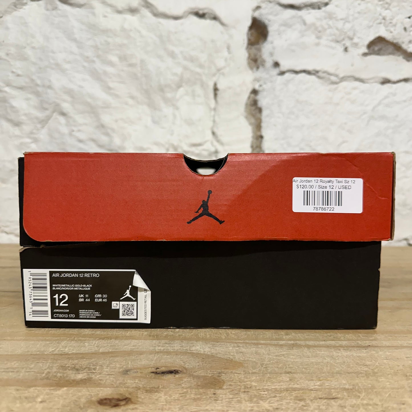Air Jordan 12 Royalty Taxi Sz 12