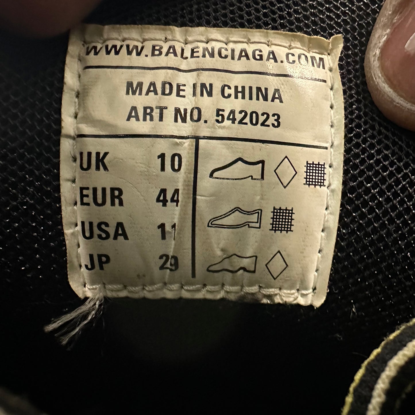 Balenciaga Track Runner Red Yellow Black Sneaker Sz 11 (44)