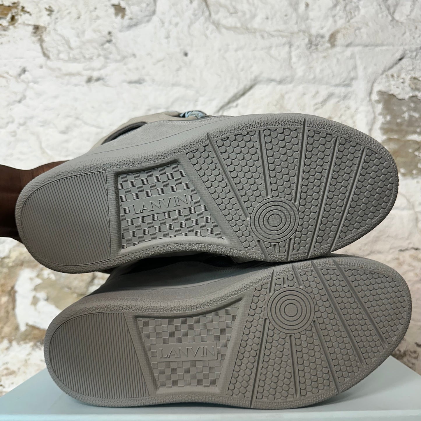 Lanvin Curb Blue Lace Grey Sneaker