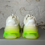 Balenciaga Triple S White Neon Green Sz 7 (40)