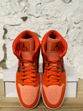 Air Jordan 1 Mid Rush Orange Sz 9.5 (11W) DS