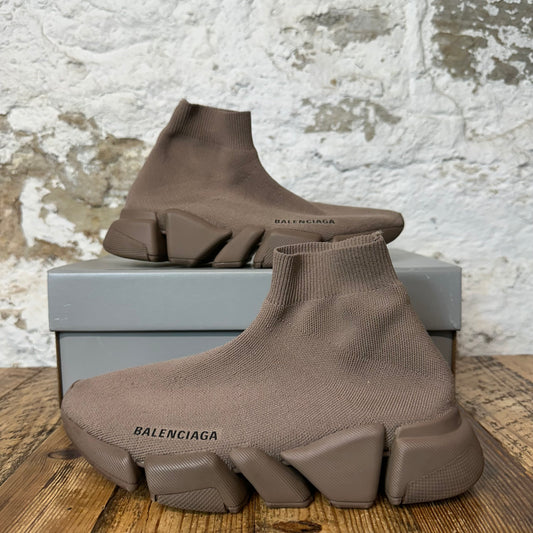 Balenciaga Sock Runner Brown Sneaker Sz 5 (37)
