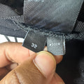 Amiri MX1 Silver Patch Black Denim Jeans Sz 32