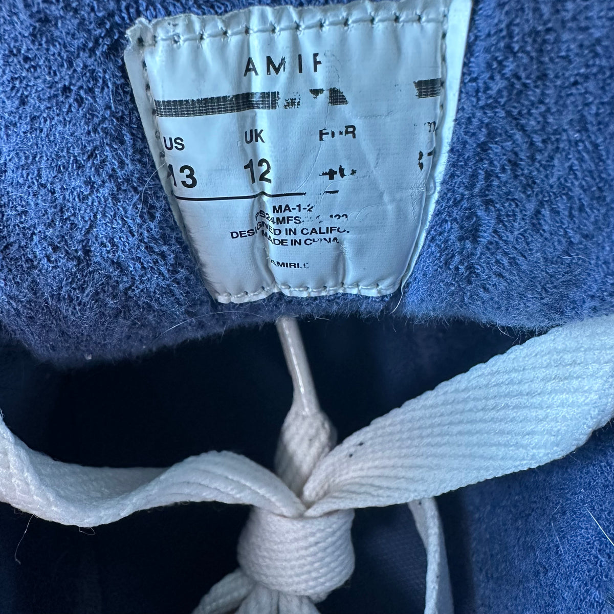 Amiri MA-1 Teal Blue White Sneaker Sz 13 (46)