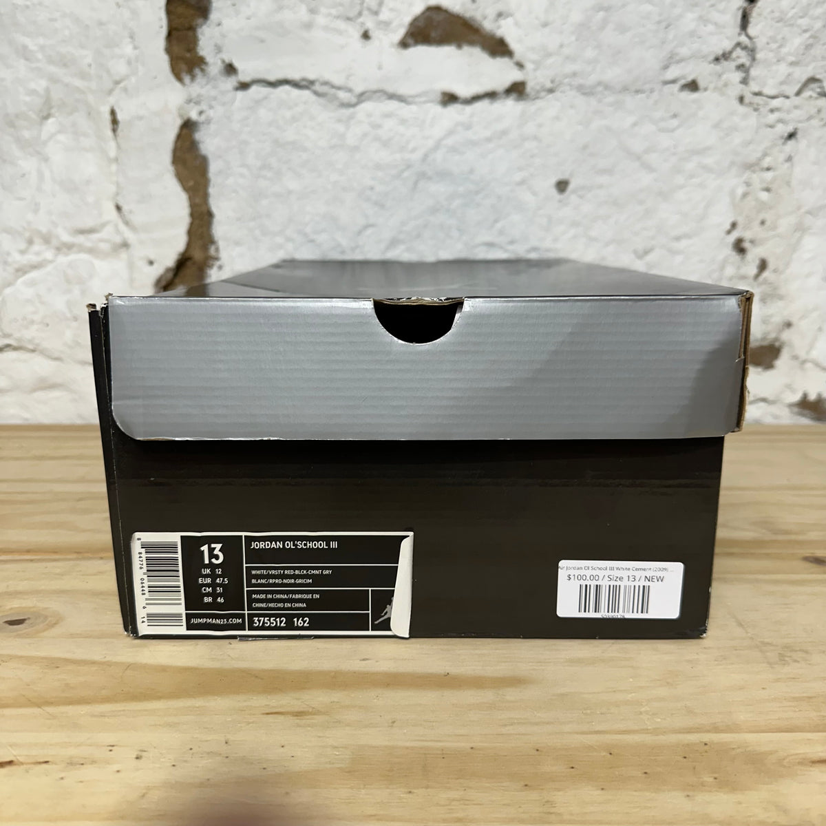 Jordan Ol' School III White Cement (2009) Sz 13 DS