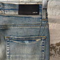 Amiri Distressed Clay Indigo Denim Jeans