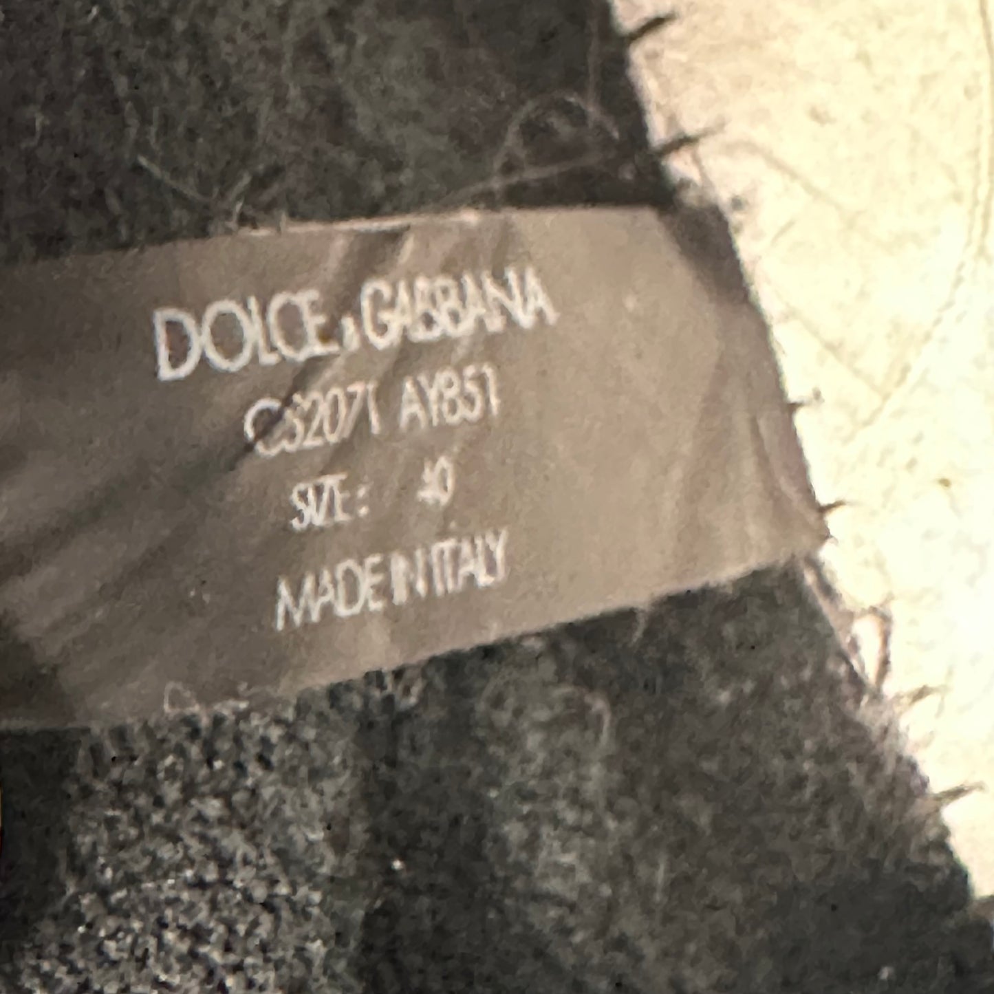 Dolce Gabbana Triple Black Daymaster Sneaker Sz 7 (40)