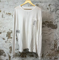 Chrome Hearts Pocket Spell L/s White Sz XXL (Stained)
