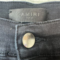 Amiri MX1 Camo Patch Black Denim Jeans Sz 29