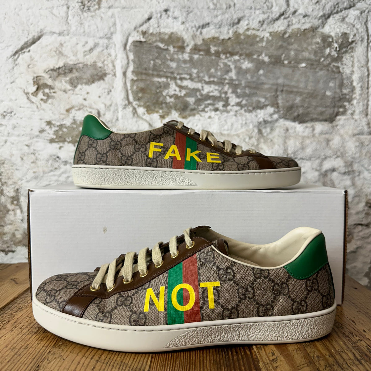 Gucci GG Monogram Not Fake Ace Sneaker Sz 8.5
