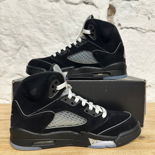 Air Jordan 5 Black Metallic Reimagined Sz 5.5Y