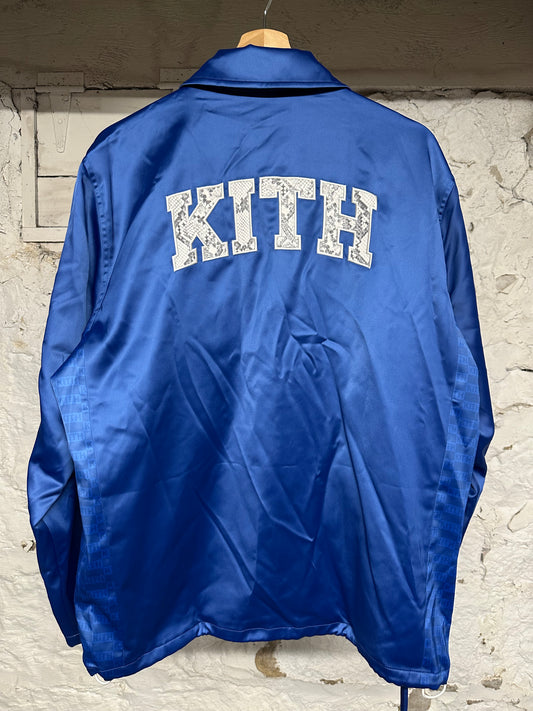 Kith LA Dodgers Satin Coaches Jacket Sz S DS