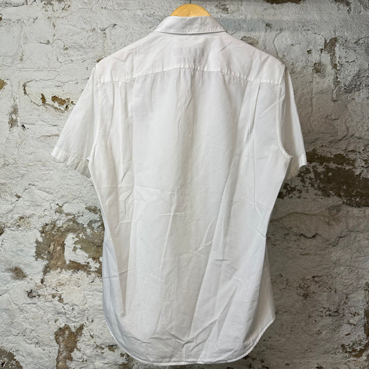 Louis Vuitton Palm Tree Logo Button Up Shirt White Sz L