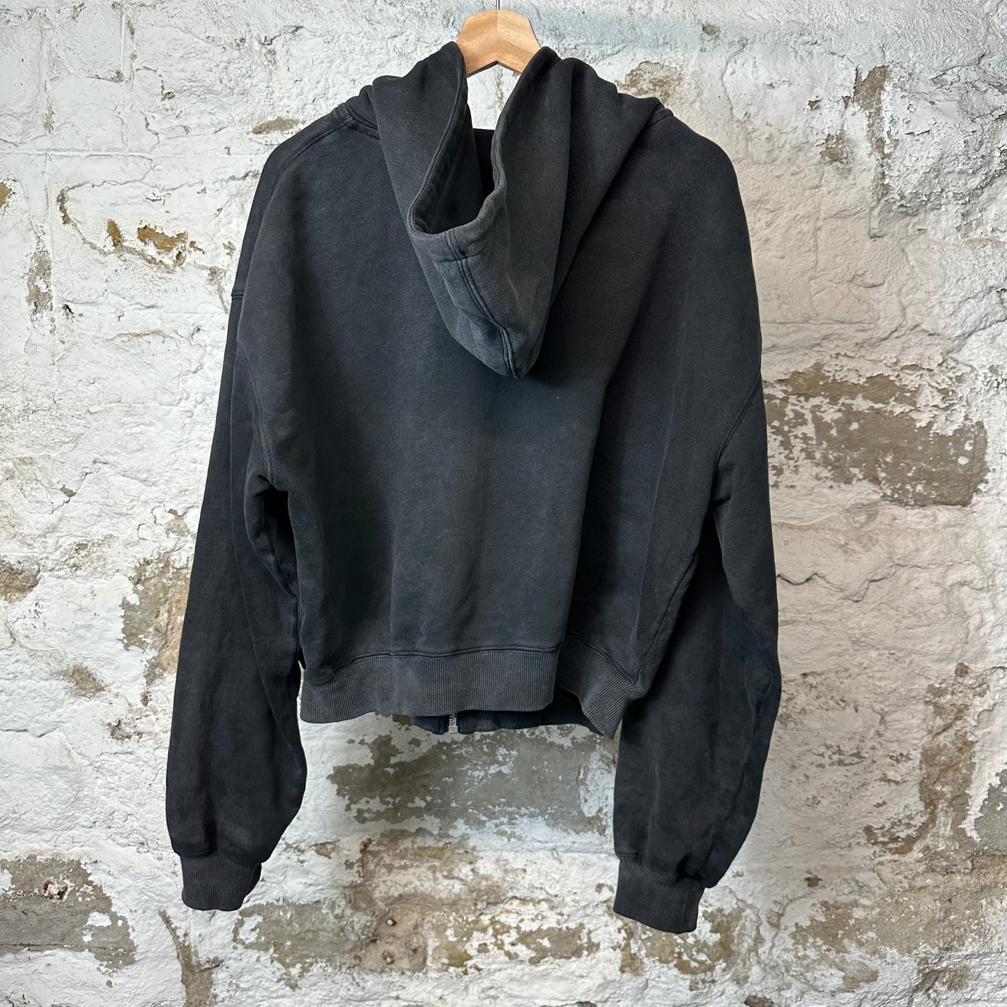 Vale Midnight Garden Zip Up Hoodie Black Sz S