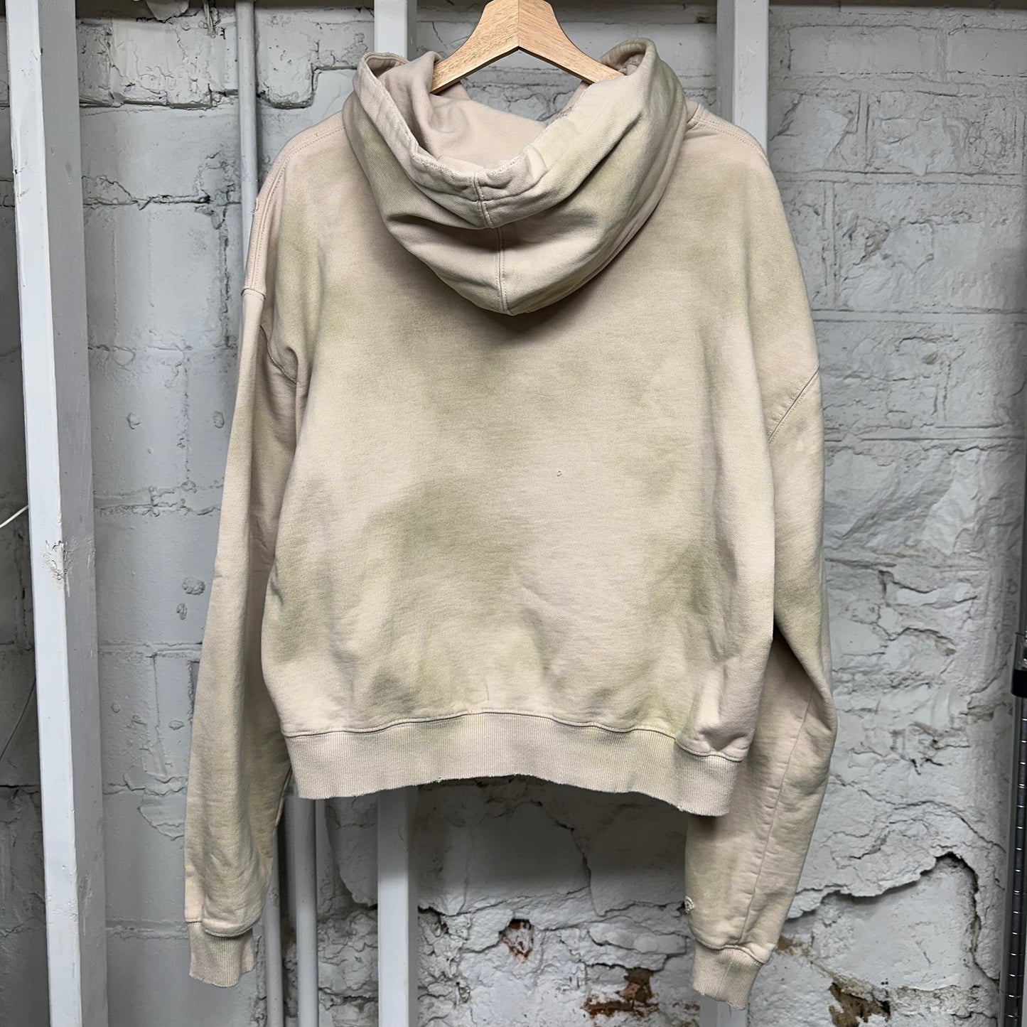Vale Cheetah Beige Hoodie Sz M