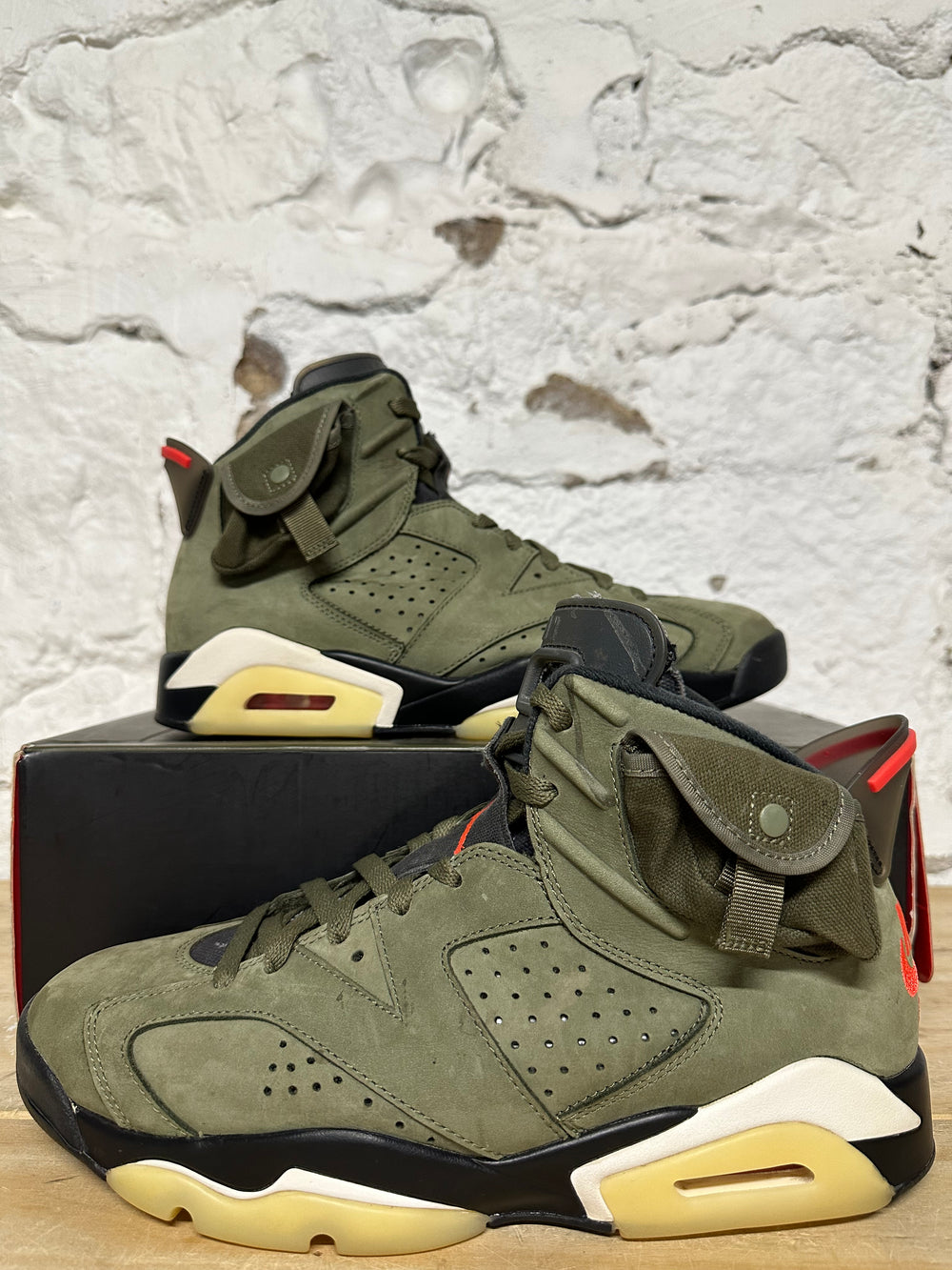 Air Jordan 6 Travis Scott Olive Sz 10