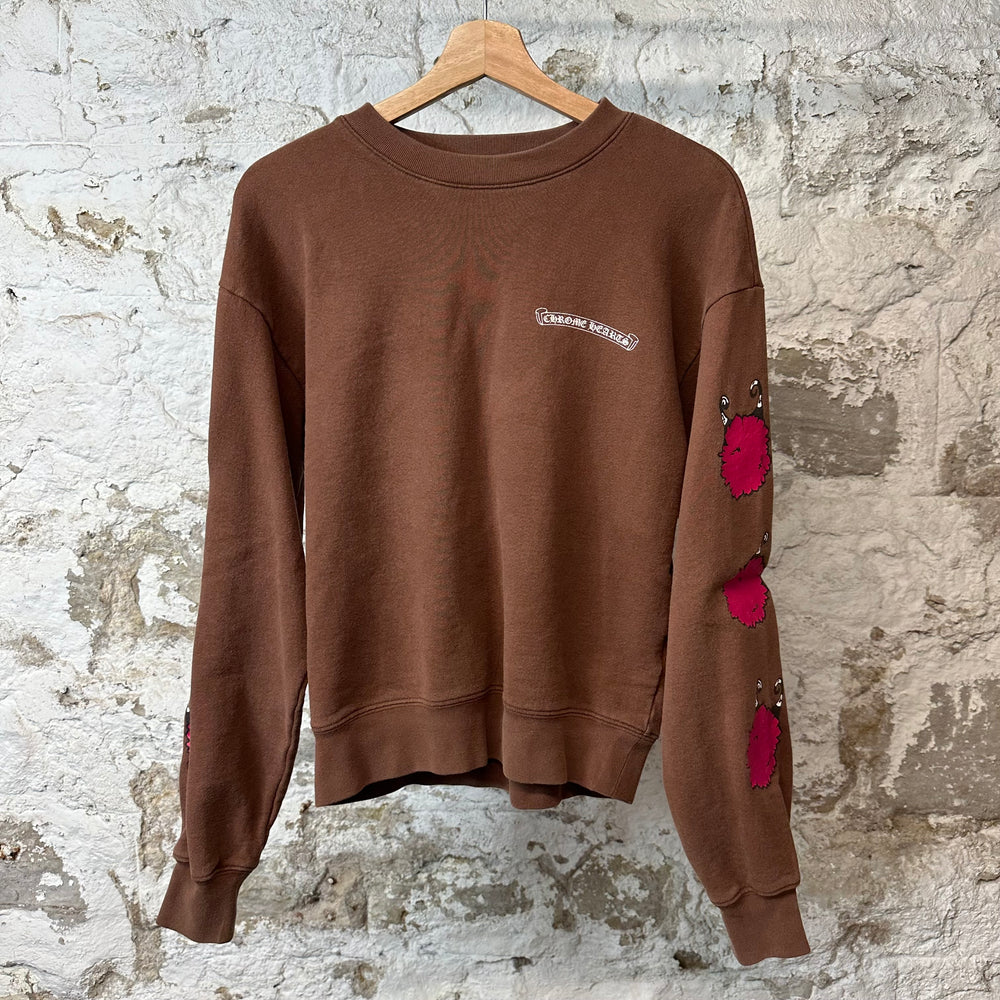 Chrome Hearts Matty Boy Structure Crewneck Brown Sz XS